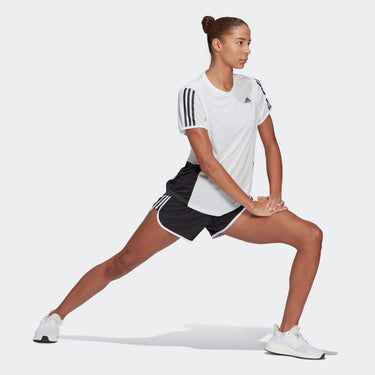 adidas womens Marathon 20 Shorts, Black/White, X-Small US