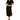 line and dot Ratha Knit Shirtdress with One Side Tie Black MD Line & Dot