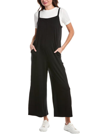 Eileen Fisher Women's Square Neck Jumpsuit, Black Large Eileen Fisher