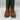 Circle G LADIE'S HONEY/TURQUOISE INLAY EMBROIDERY WIDE SQ. TOE L5910 Size 7 Circle G