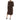 kensie Womens Soft Pleated Sweaterdress Brown S kensie