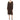 kensie Womens Soft Pleated Sweaterdress Brown S kensie