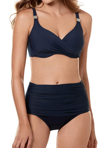 Miraclesuit Women's SwimweaR Norma Tummy Control Bottom, Midnight, 12 Miraclesuit