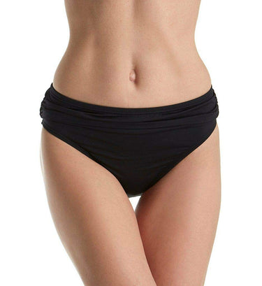 Tommy Bahama Women's Small Solid Bikini Bottom Swimwear Black S Tommy Bahama