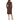 kensie Womens Soft Pleated Sweaterdress Brown S kensie