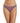 Quintsoul Swimwear Mid-Rise Ruched Side Lilly Bottoms Purple LG Quintsoul