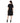 Vince Womens S/S Side TIE Dress, Black, Size XS Vince