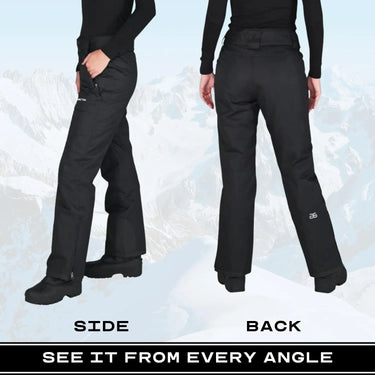 Arctix Women's Insulated Snow Pants, Black, 2X Arctix