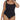 Anne Cole Plus Size Square Neck Shirred Bandeau One-Piece Black 18W Anne Cole