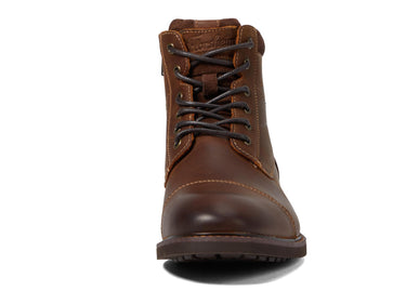 Florsheim Mens Chalet Cap Toe Boots Brown Crazy Horse Size 10 M