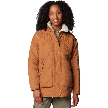 Columbia Womens Birchwood II Quilted Jacket Camel Brown X-Large Columbia
