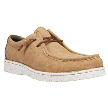 Justin Men's Hazer Honey Lace-Up Casual Shoes Moc Toe Honey 8 D