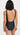 Madewell Women's Second Wave Square-Neck Tank One-Piece Swimsuit, True Black, M Madewell
