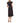CeCe Ruffle Midi Dress with Smocking Rich Black LG CeCe