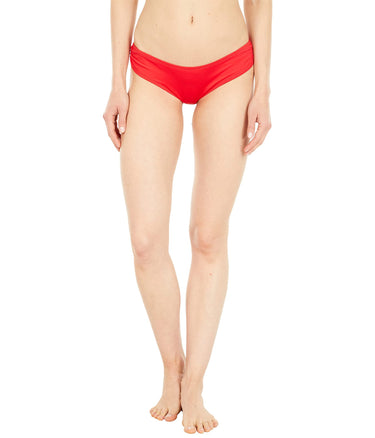 Quintsoul Women's Bella Mid Rise Bikini Bottom Red, X-Large Quintsoul
