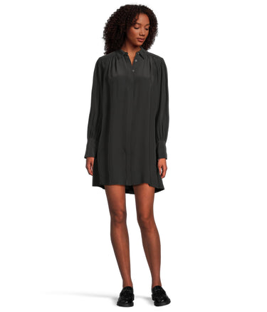 Madewell Womens, Addy Mini Dress - Viscose, True Black, Medium Madewell