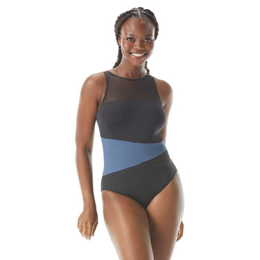 COCO REEF Keepsake Level Color-Block Mesh One-Piece Black 12 (36C) COCO REEF
