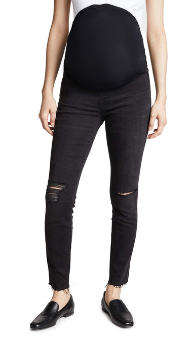 Madewell Maternity Over-the-Belly Skinny Jeans in Black Sea Black Sea 28X28.5 Madewell
