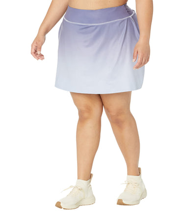 Madewell Plus MWL Flex Fitness Skirt in Ombre Print Dusty Orchid 3X Madewell