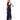 XSCAPE Women's Satin Fun Side Ruffle Makes for A Flattering Dress, Navy 8 Xscape