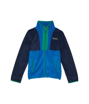 Columbia Youth Back Bowl Full Zip Fleece, Collegiate Navy/Bright Indigo, Large Columbia