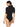 Felina Women's The Body Zone Velvet Touch Bodysuit Underwear, Black, L Felina