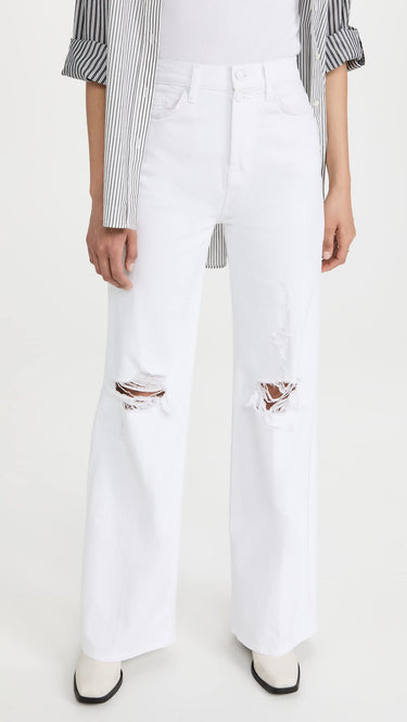 7 For All Mankind Ultra High-Rise Vintage Joggers in Royce Blanc/Destroy Royce