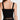 Free People Women's Solid Rib Brami Top, Black, M-L Free People