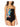 Anne Cole Tunnel Blouson Front Keyhole One-Piece Black 10 Anne Cole