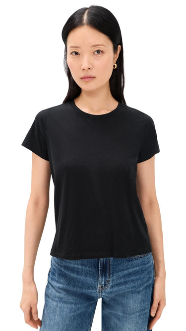 Madewell Women's Northside Vintage Tee, True Black, XL Madewell
