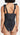 Beach Riot Women's Sydney Belted One Piece, Black, M Beach Riot