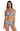 La Blanca Women's Over Shoulder Bikini Swimsuit Top, Multi Crystal Cove Size 12 La Blanca