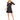 CeCe Womens Tiered Ruffle 3/4 Sleeve Shift Dress Rich Black X-Large CeCe