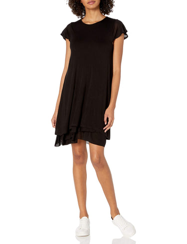 Kensie Women's Viscose Dress, Black, XS kensie