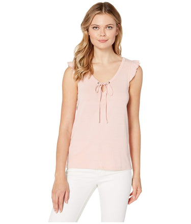 Lilla P Ruffle Trim Tank Top Primrose LG Lilla P