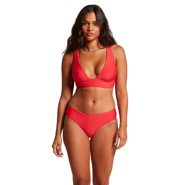Volcom Seamless Skimpy Bikini Bottom in True Red Size XS Volcom