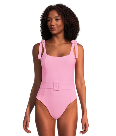 Beach Riot Womens Sydney Belted One-Piece Rem SC Prism Pink SM One Size Beach Riot