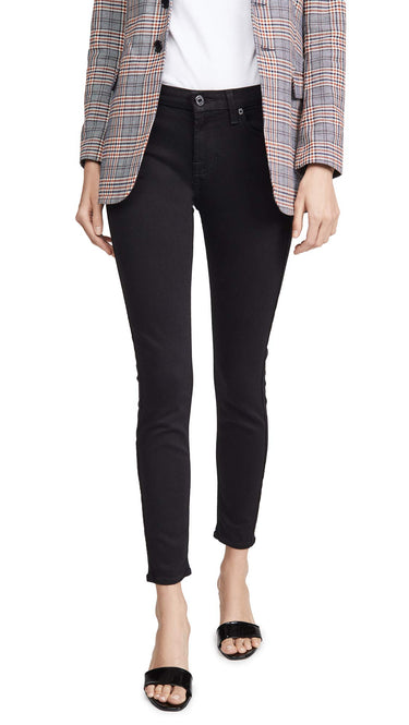7 For All Mankind The Ankle Skinny in Slim Illusion Black Slim Illusion Black 27 7 For All Mankind