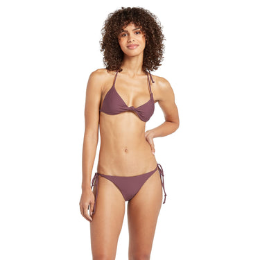 Volcom Women's Skimpy Bikini Bottoms – Quick-Dry Bikini Eggplant, XS Volcom
