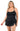 La Blanca Women's Lingerie Strap Tankini Swimsuit Top, Black Size 10 La Blanca