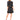 CeCe Womens Tiered Ruffle 3/4 Sleeve Shift Dress Rich Black X-Large CeCe