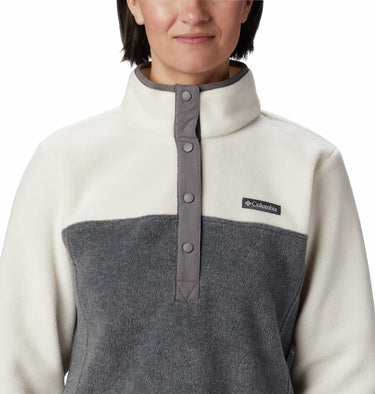 Columbia Benton Springs™ 12 Snap Pullover City Grey Heather/Chalk XS Columbia