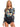 Roxy Fashion Women's One Piece Rashguards - Anthracite Tropicoco/Medium