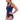 Gottex Sea Shells Woman Square Neck One Piece Navy size 6 Gottex