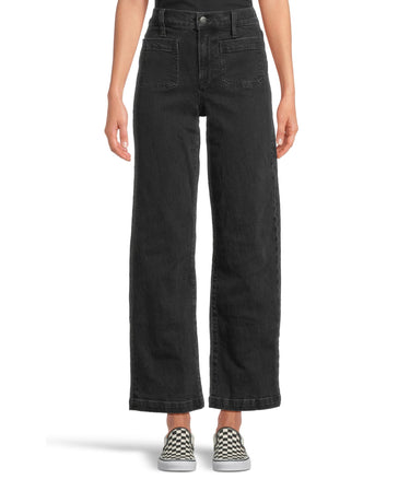 Madewell, Womens, Emmett Patch Pocket in Black, Camarillo Wash, 26 Madewell