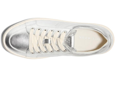 Cole Haan Womens Grandpro Maxx Platform Sneaker, Silver Metallic/Ivory, 9.5 C
