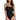 La Blanca Women's Island Goddess Ruffle Bandeau One Piece Swimsuit, Black Size 8 La Blanca