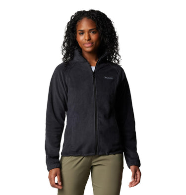 Columbia Women's Benton Springs Full Zip, Black, 2X Plus Columbia