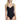 Gottex Women's Draped Panel V-Neck One Piece Swimsuit, Lattice Black, 16 Gottex