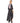 Tribal 3/4 Sleeve High-Low Wrap Dress Navy MD Tribal